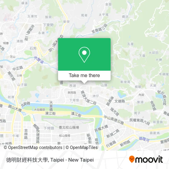 德明財經科技大學地圖