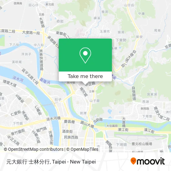 元大銀行 士林分行 map