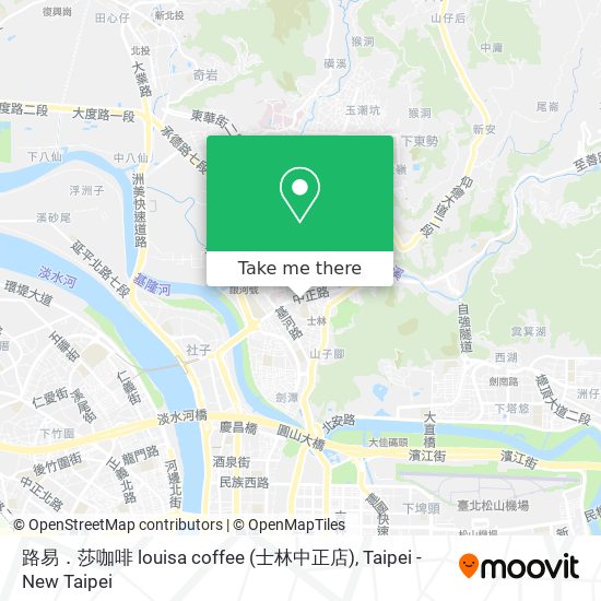 路易．莎咖啡 louisa coffee (士林中正店) map