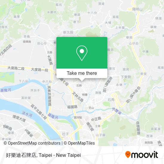 好樂迪石牌店地圖