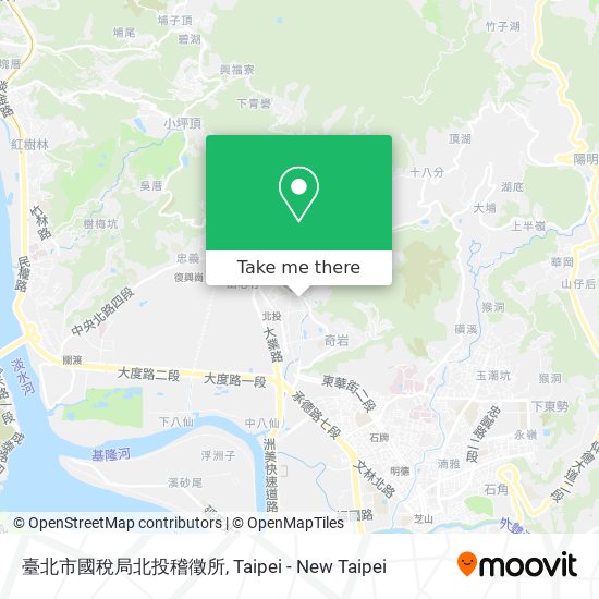 臺北市國稅局北投稽徵所 map