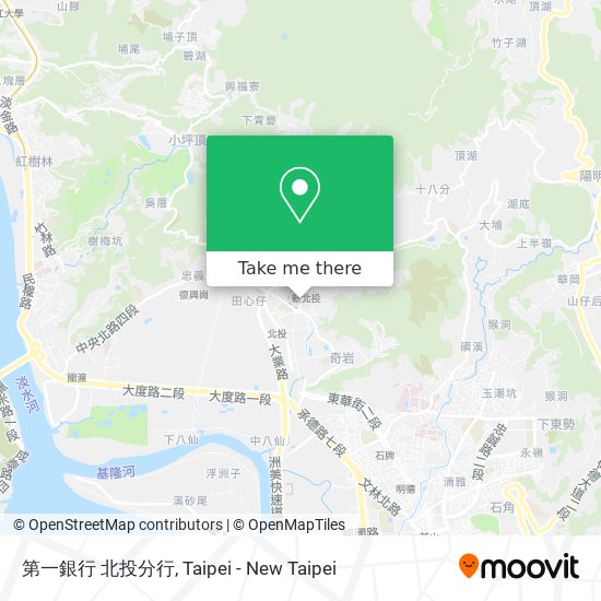 第一銀行 北投分行 map