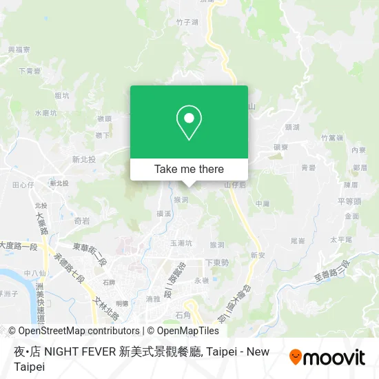 夜•店 NIGHT FEVER 新美式景觀餐廳地圖