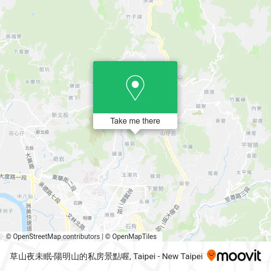 草山夜未眠-陽明山的私房景點喔地圖