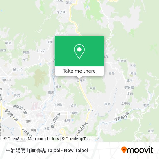中油陽明山加油站 map