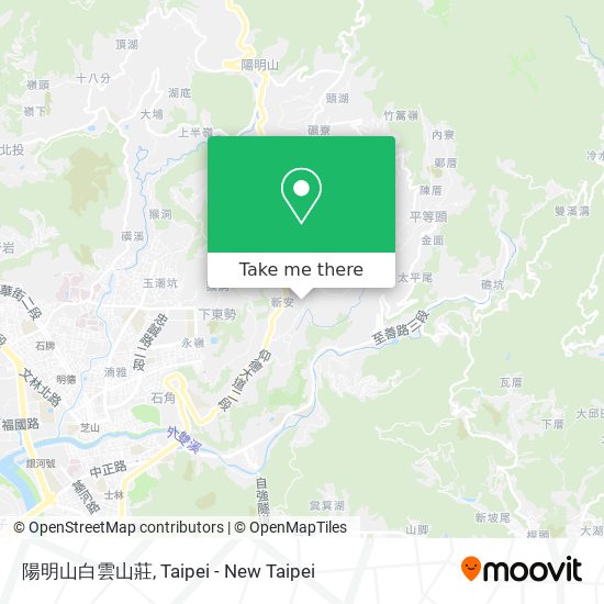 陽明山白雲山莊 map