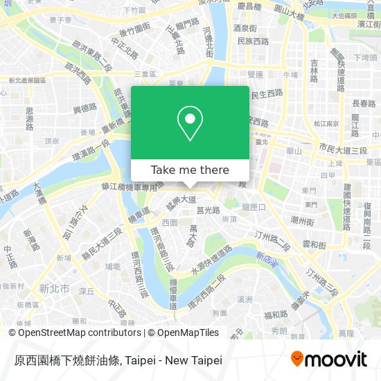 原西園橋下燒餅油條 map