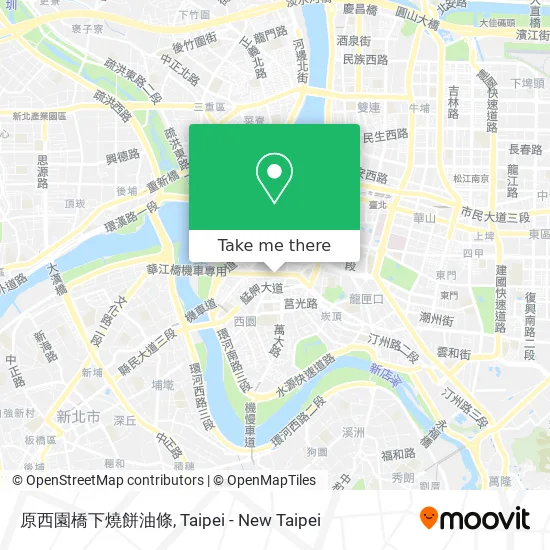 原西園橋下燒餅油條 map