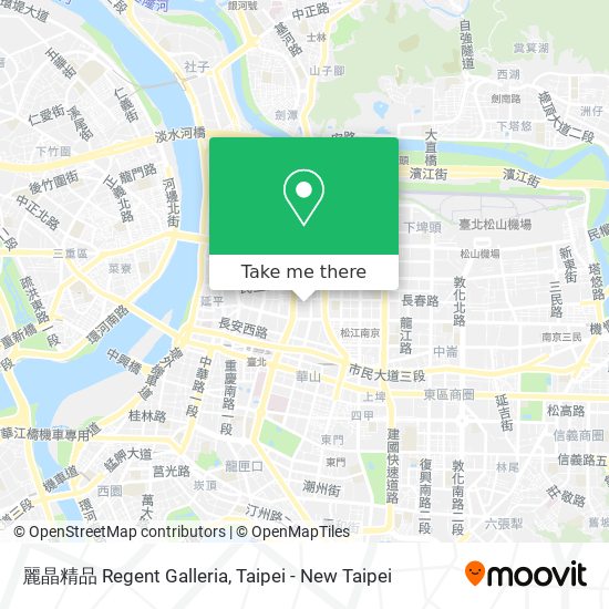 麗晶精品 Regent Galleria map