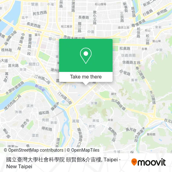 國立臺灣大學社會科學院 頤賢館&介宙樓地圖