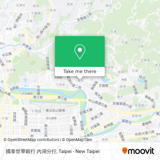 國泰世華銀行 內湖分行 map