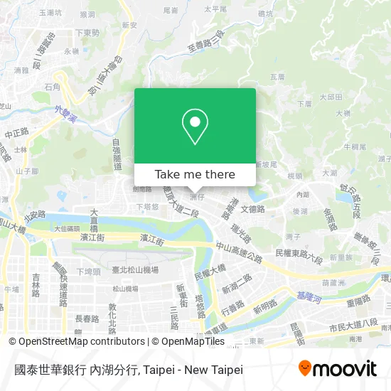 國泰世華銀行 內湖分行 map