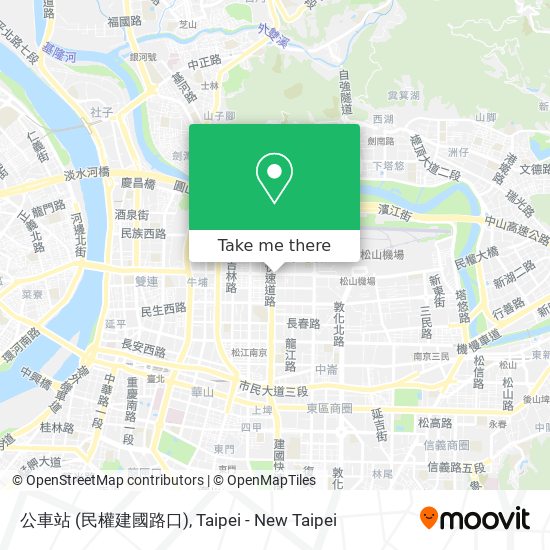 公車站 (民權建國路口) map