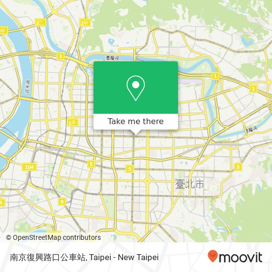 南京復興路口公車站 map