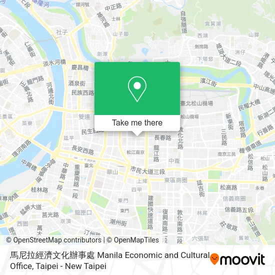 馬尼拉經濟文化辦事處 Manila Economic and Cultural Office map