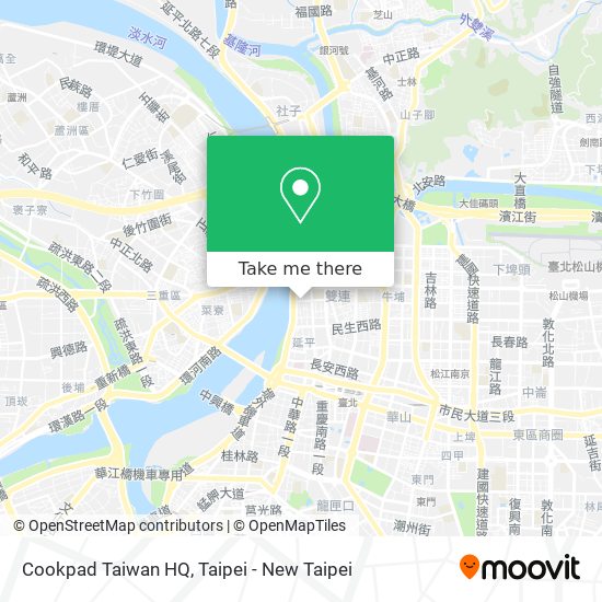 Cookpad Taiwan HQ map