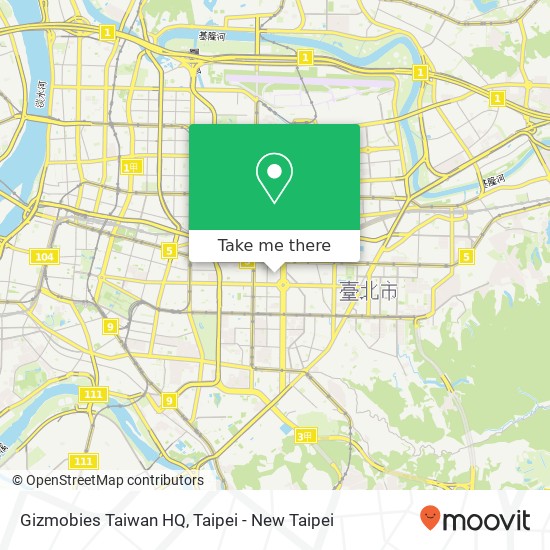 Gizmobies Taiwan HQ map