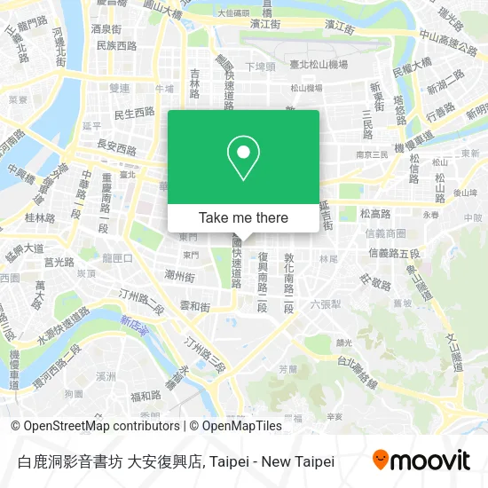 白鹿洞影音書坊 大安復興店 map