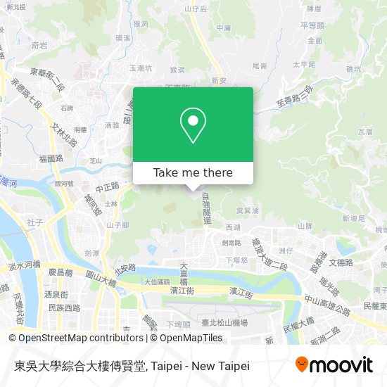 東吳大學綜合大樓傳賢堂 map