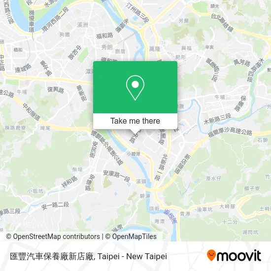 匯豐汽車保養廠新店廠地圖