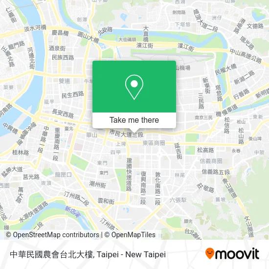 中華民國農會台北大樓地圖