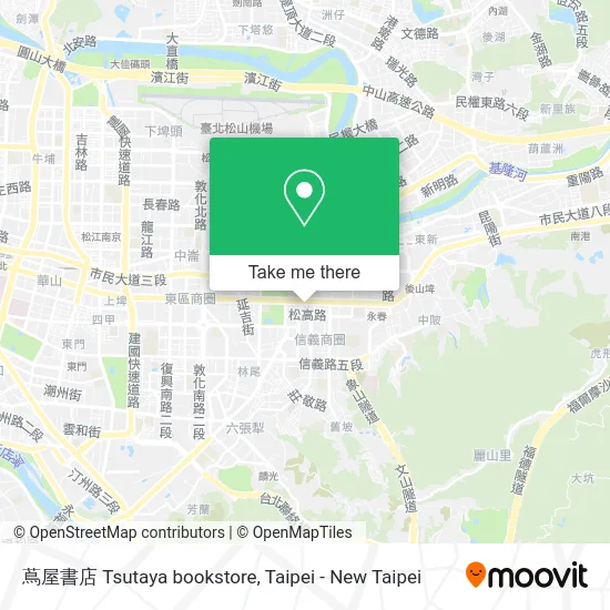 蔦屋書店 Tsutaya bookstore map