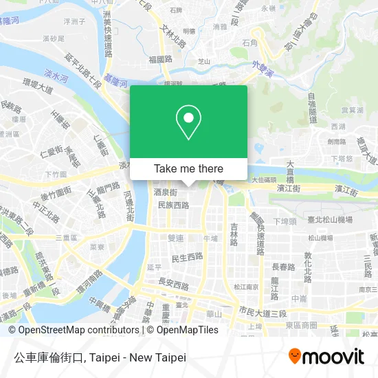 公車庫倫街口地圖