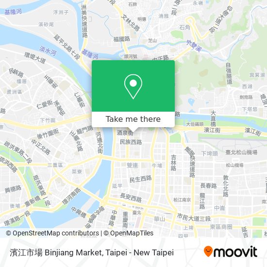 濱江市場 Binjiang Market map