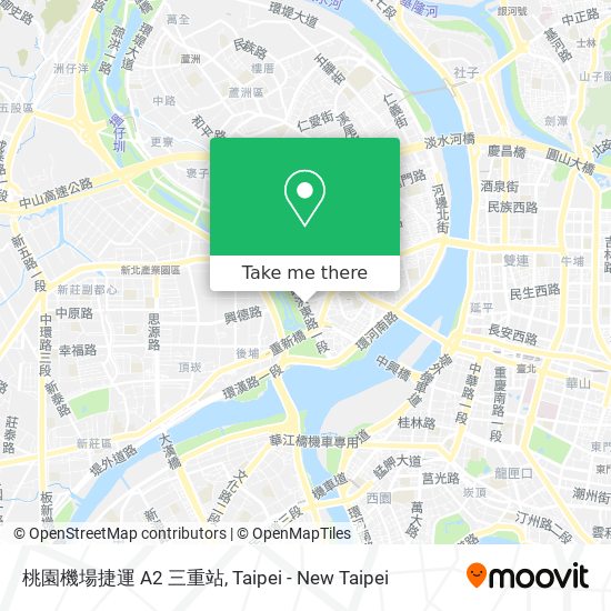桃園機場捷運 A2 三重站地圖