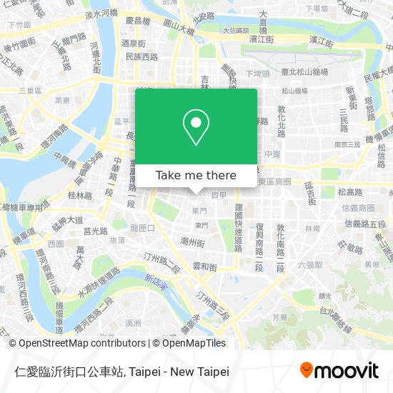 仁愛臨沂街口公車站 map