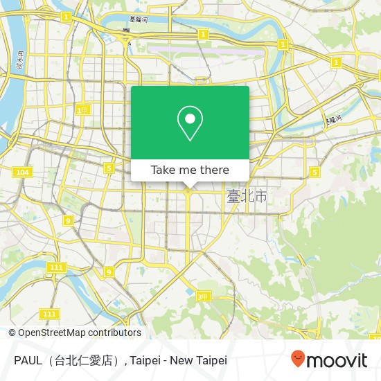 PAUL（台北仁愛店） map