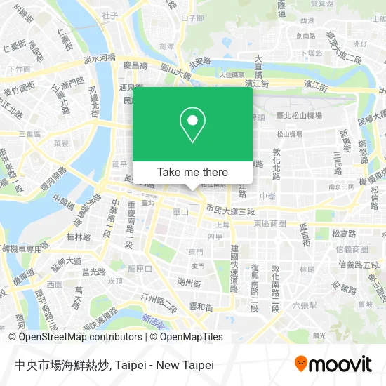 中央市場海鮮熱炒地圖