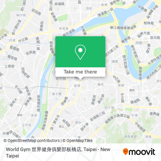 World Gym 世界健身俱樂部板橋店 map