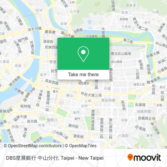DBS星展銀行 中山分行地圖