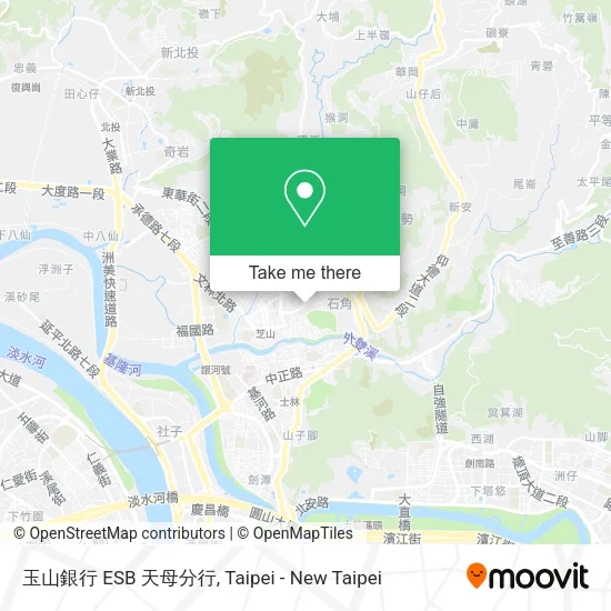 玉山銀行 ESB 天母分行地圖