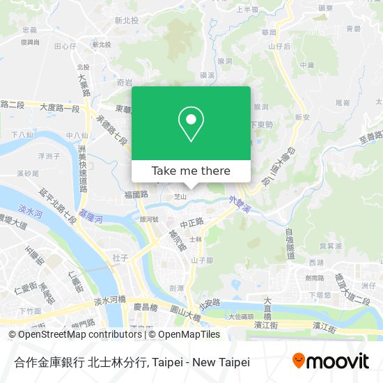 合作金庫銀行 北士林分行 map