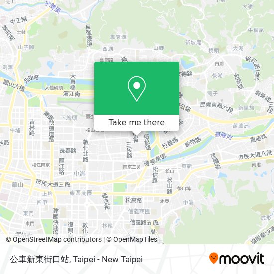 公車新東街口站 map