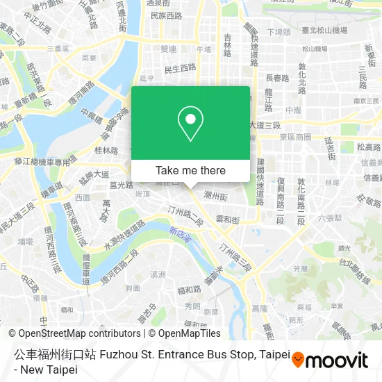 公車福州街口站 Fuzhou St. Entrance Bus Stop地圖
