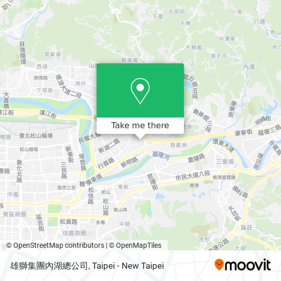 雄獅集團內湖總公司 map