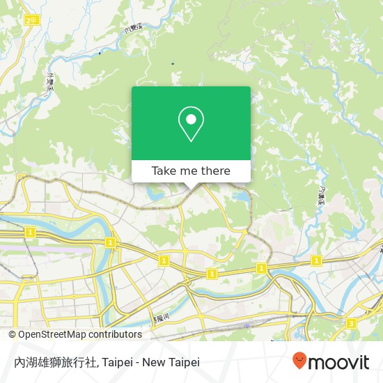 內湖雄獅旅行社 map