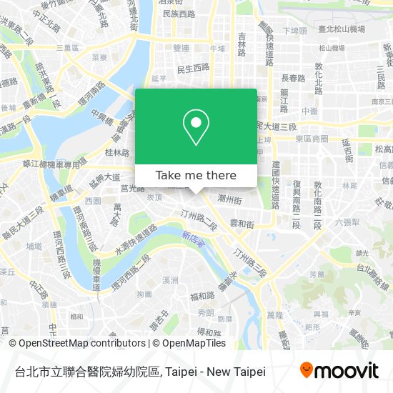 台北市立聯合醫院婦幼院區 map