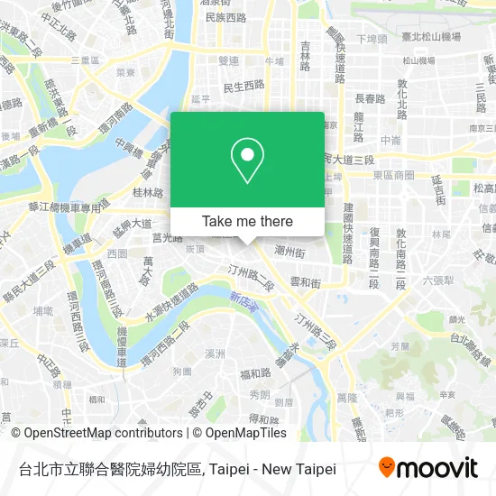 台北市立聯合醫院婦幼院區地圖