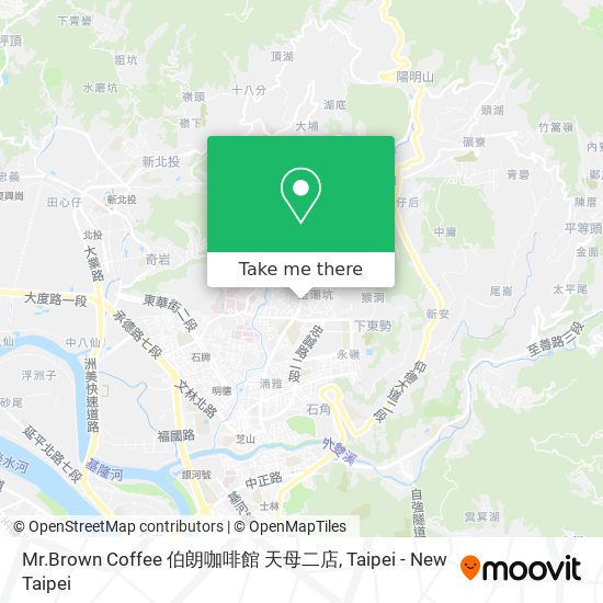 Mr.Brown Coffee 伯朗咖啡館 天母二店地圖