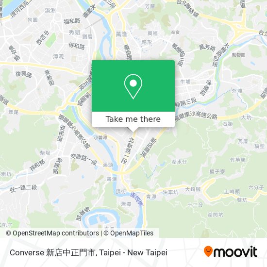 Converse 新店中正門市 map