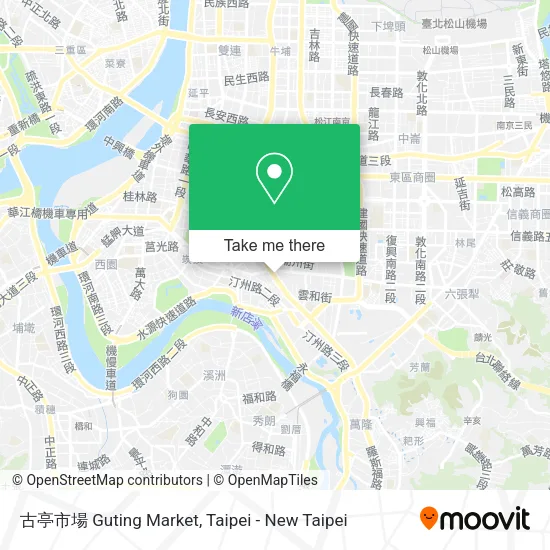 古亭市場 Guting Market map