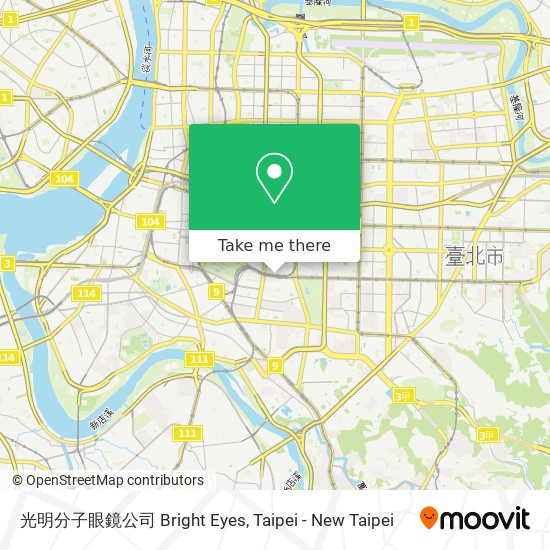 光明分子眼鏡公司 Bright Eyes map