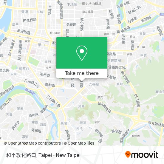 和平敦化路口 map