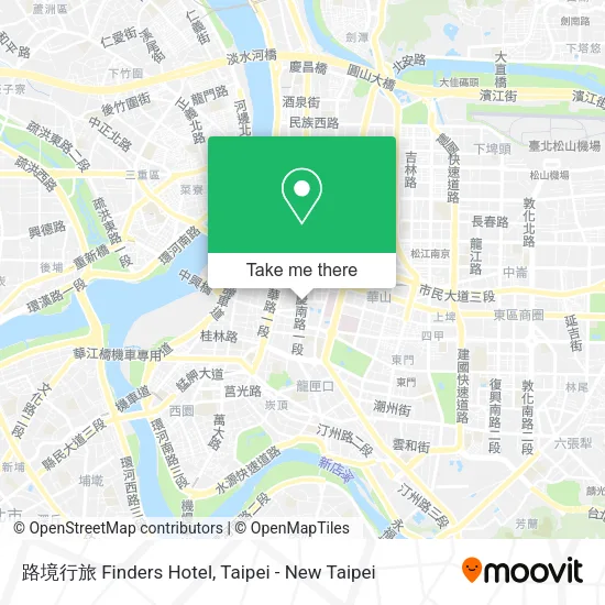 路境行旅 Finders Hotel map