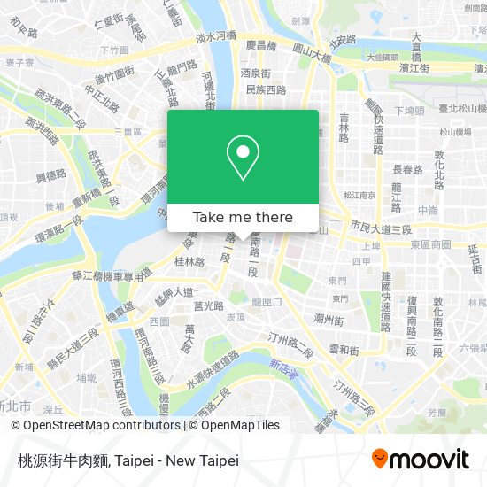 桃源街牛肉麵 map