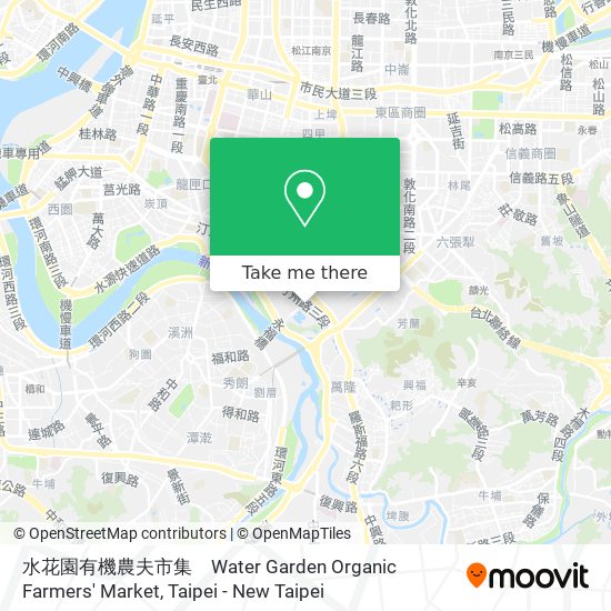 水花園有機農夫市集　Water Garden Organic Farmers' Market map